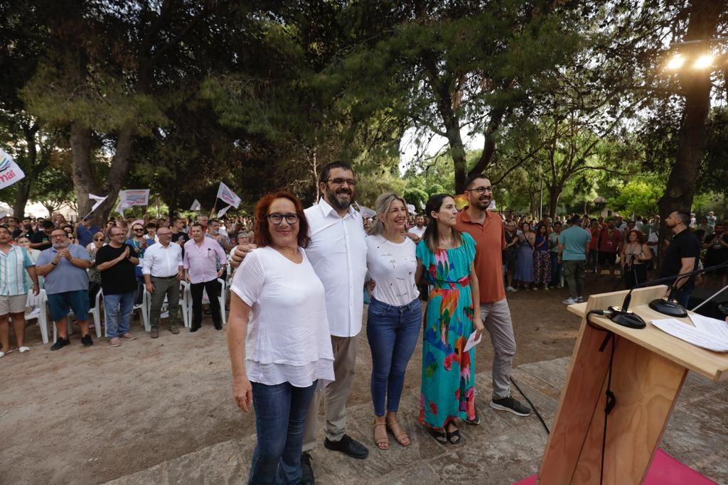 Yolanda Díaz en el acto central de Sumar Més en Mallorca