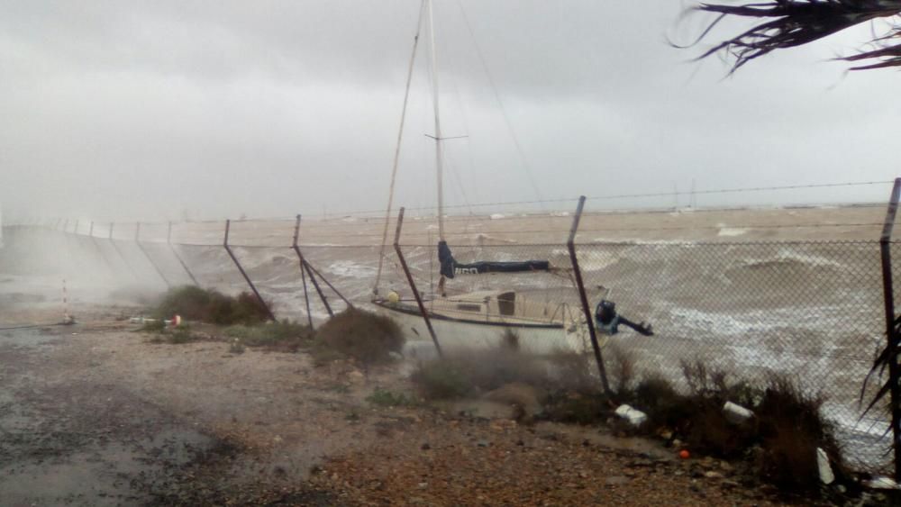 El temporal de lluvia causa estragos en la Región de Murcia