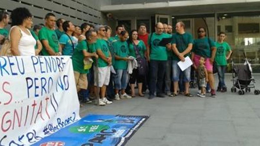 Activistes de la PAHC declaren pel bloc ocupat del carrer Girona