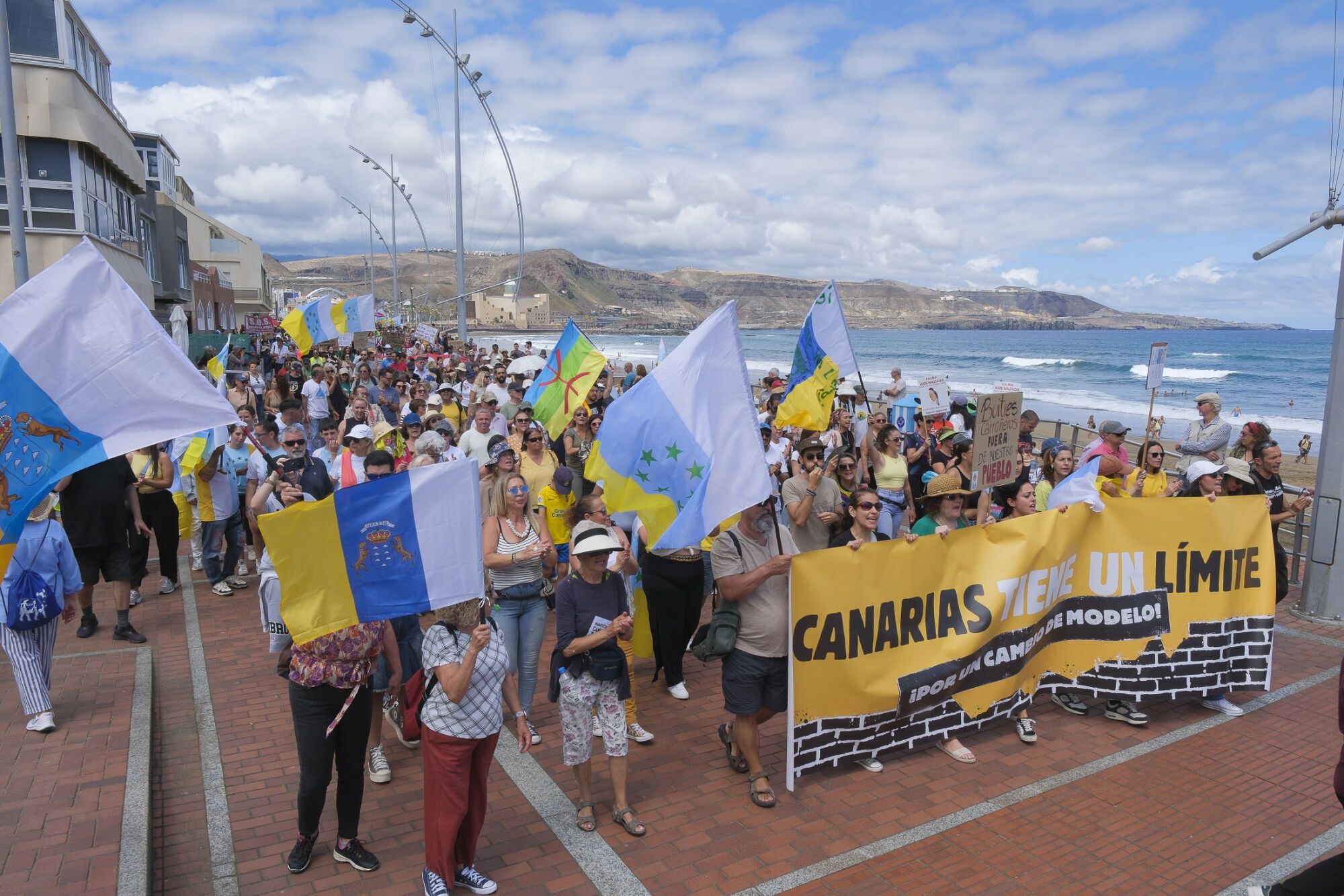 Manifestación Canarias tiene un límite 18M en Las Palmas de Gran Canaria