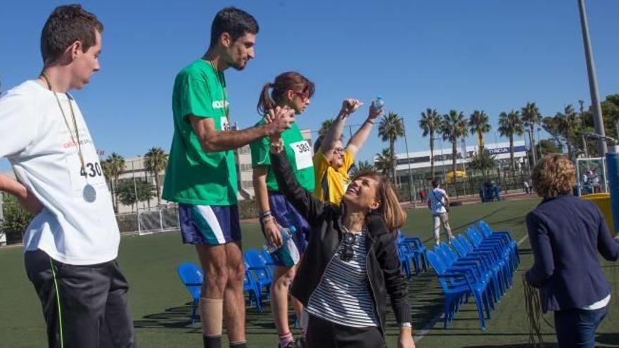 Tras las pruebas, la entrega de medallas a los ganadores.