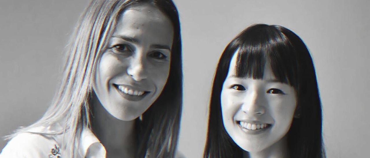 Vanesa Travieso, junto a la gurú del orden, Marie Kondo, en 2017.