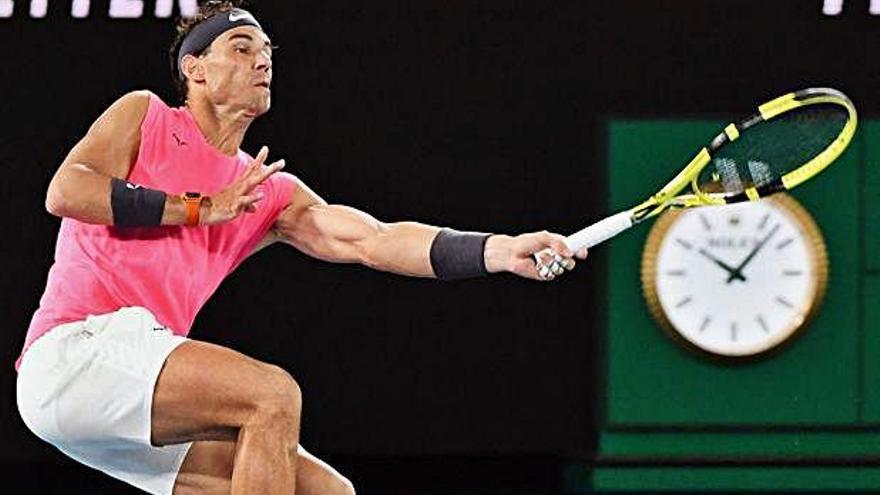 Rafa Nadal, en uno de sus últimos partidos esta temporada.