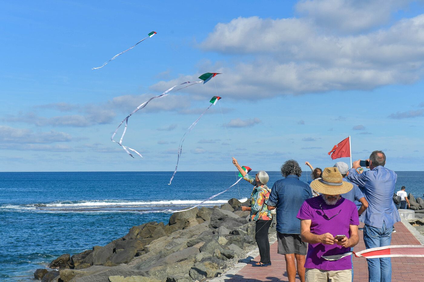 Cometas por Palestina en Las Palmas de Gran Canaria