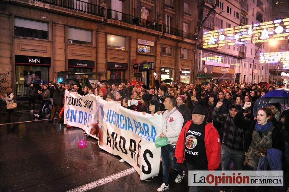 Protesta por la agresión a Andrés Martínez