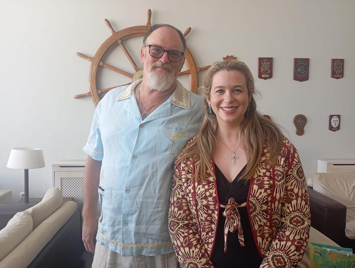 John Carter Cash y Ana Cristina Cash, ayer.