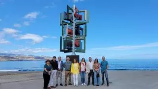 Las Palmas de Gran Canaria recupera uno de sus monumentos: el 'Juguete del Viento' ya gira en La Puntilla