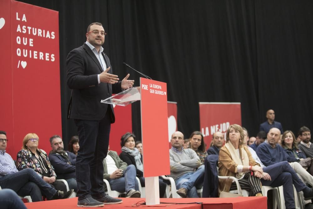 Mitin de Borrell y Barbón en Oviedo