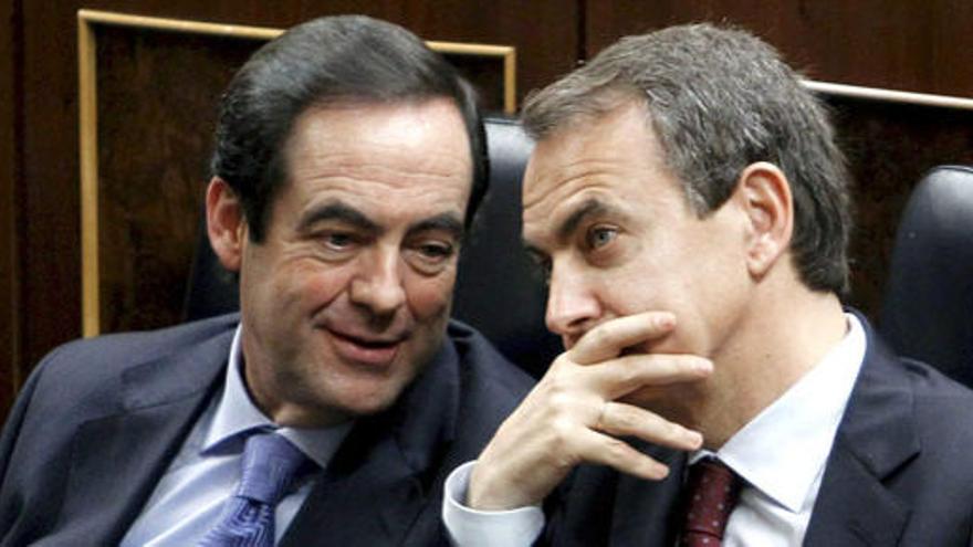 José Bono junto a Zapatero.