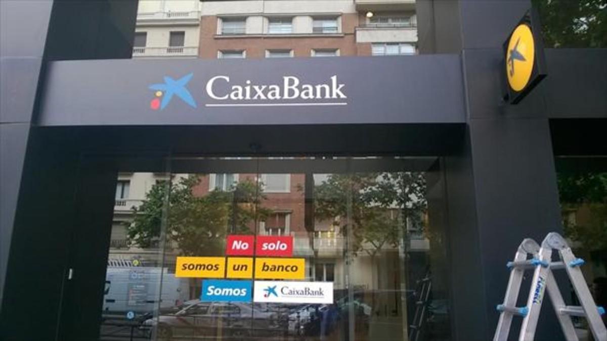 Oficina de CaixaBank en Madrid.