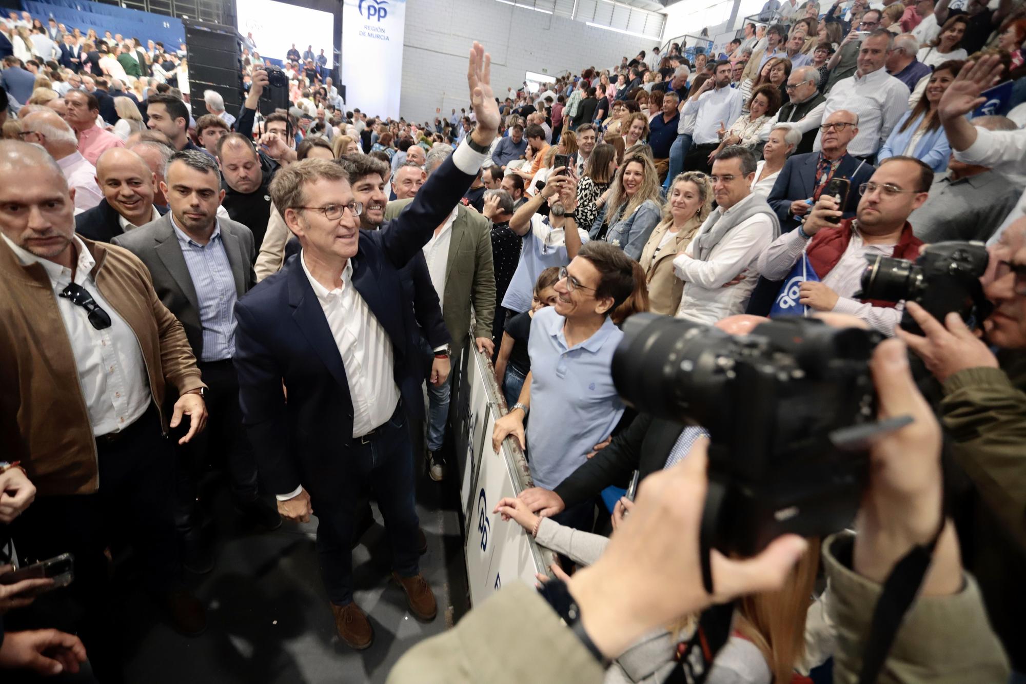 Acto del PP en Murcia con Feijóo