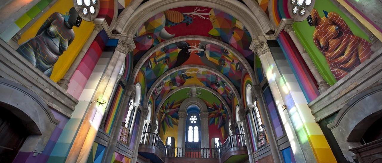 El interior de la Iglesia Skate de Llanera, en una imagen de archivo de 2015