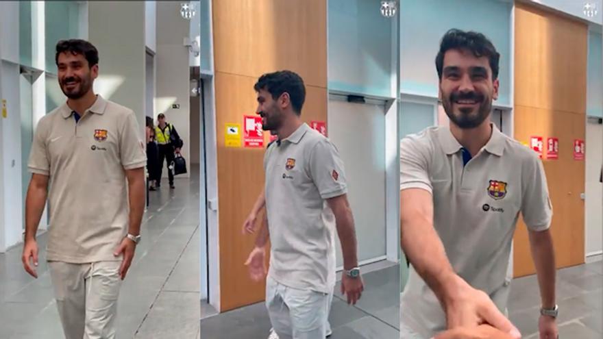 ¡Gündogan ya está en Barcelona y sonríe vestido de azulgrana!