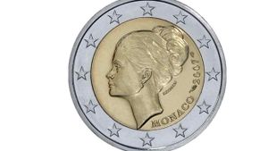 La moneda de 2€ de Grace Kelly de 2007 que se vende por hasta 2.750 euros. 