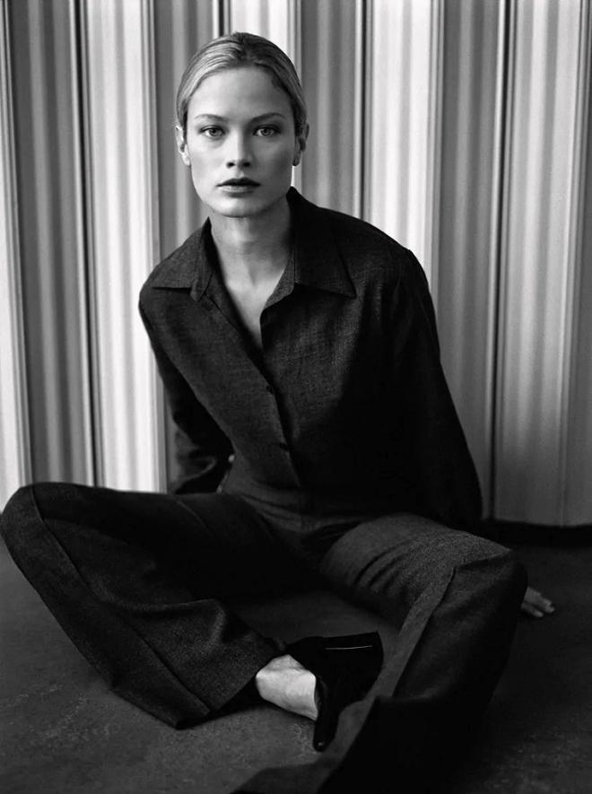 Zara 'Archive Collection': look de la modelo Carolyn Murphy en la campaña otoño-invierno 1998