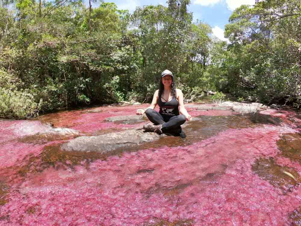 En Caño Cristales, Colombia.