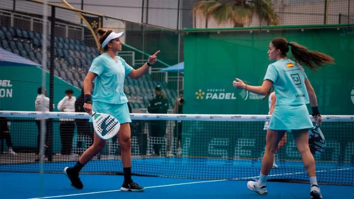 Jugadoras españolas en el Qatar Airways Premier Padel Tour 2024.