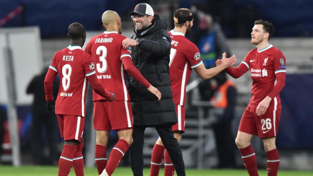 Klopp no escondió su alegría al término del Liverpool-Leipzig