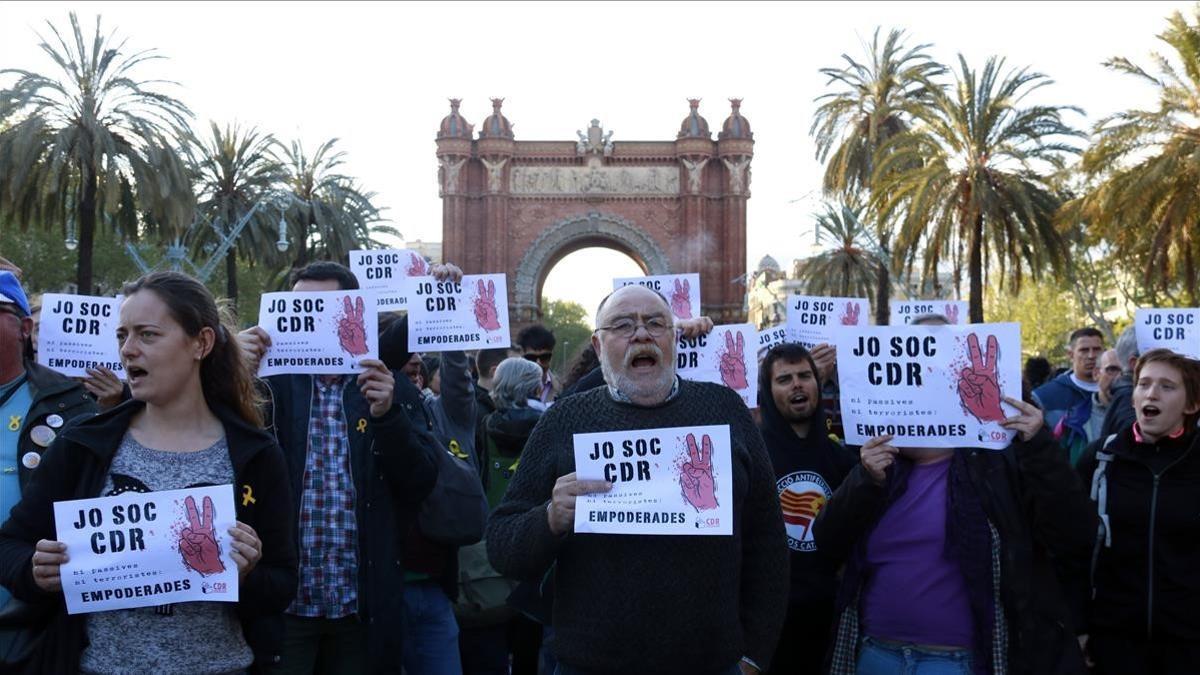 Concentración de CDR en Arc de Triomf.