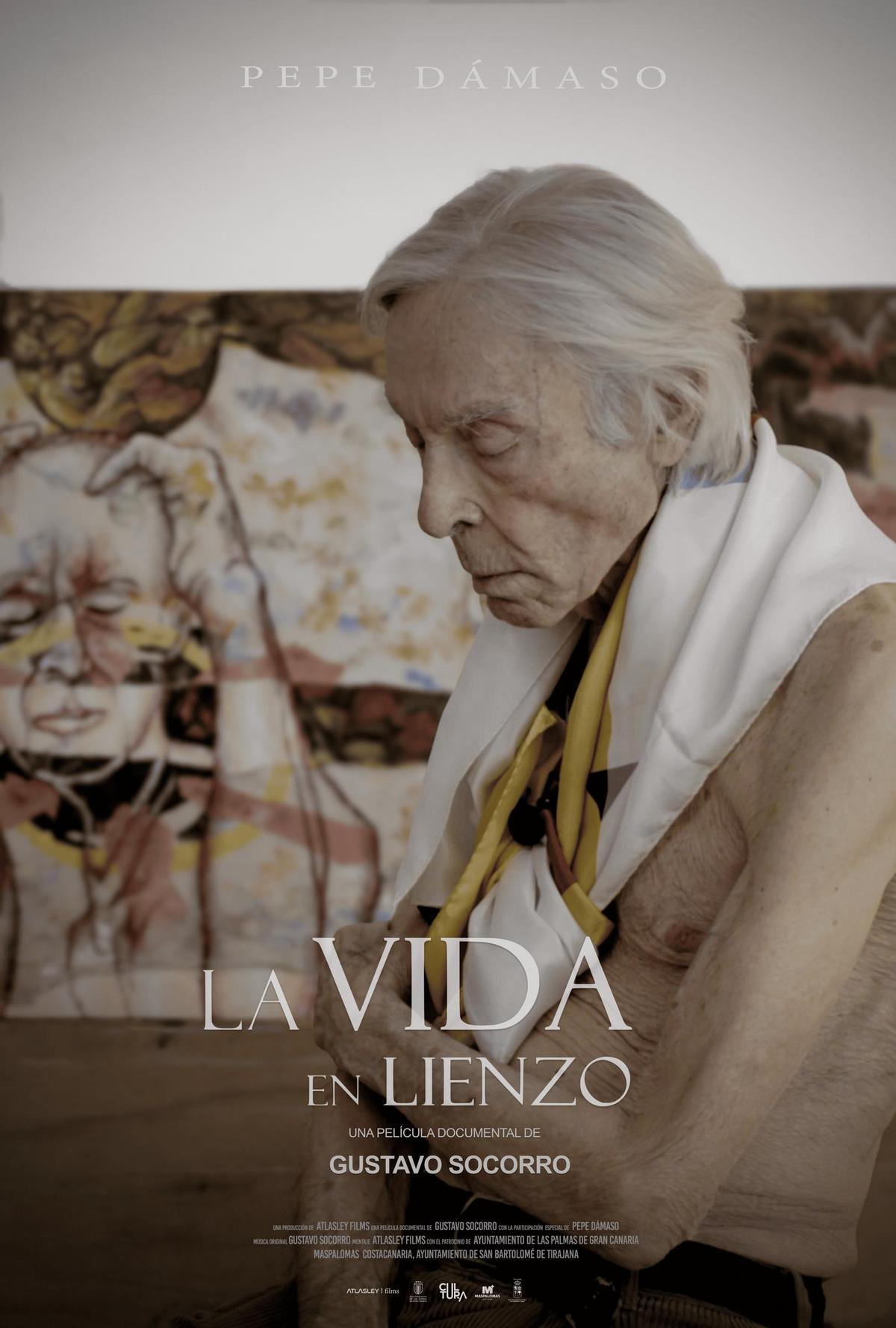 Cartel oficial de 'La vida en lienzo' de Pepe Dámaso