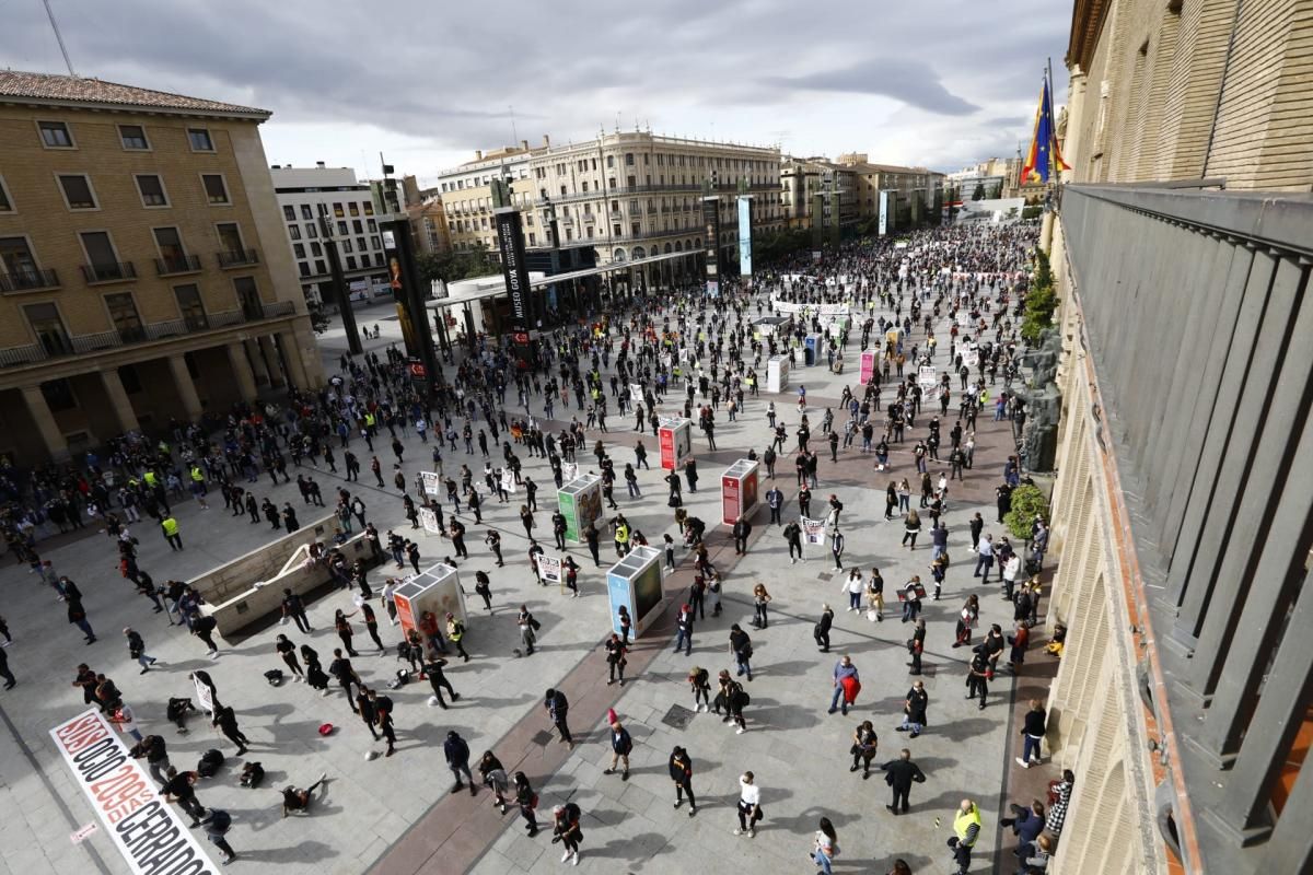 Manifestación de la hostelería en Zaragoza