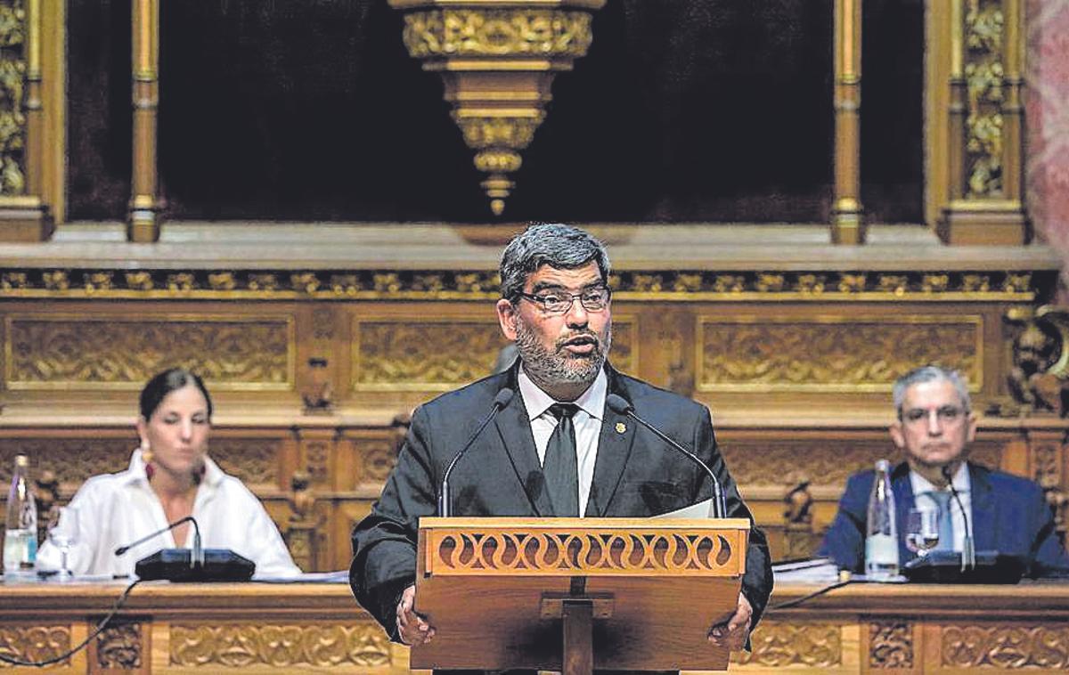 El líder de Vox en el Consell, Pedro Bestard.