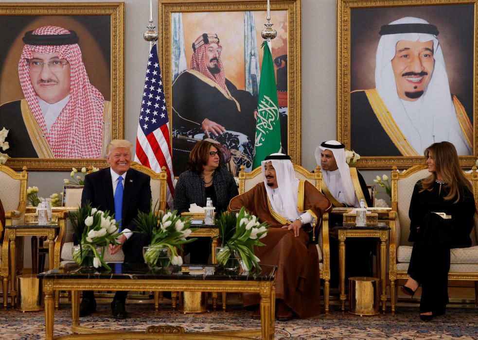 Trump visita Arabia Saudí en su primer viaje internacional
