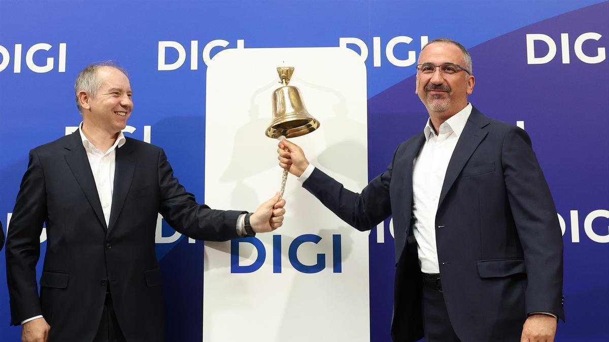 Marius Varzaru, consejero delegado de DIGI Spain (izquierda), y Serghei Bulgac, CEO del Grupo DIGI Communications.
