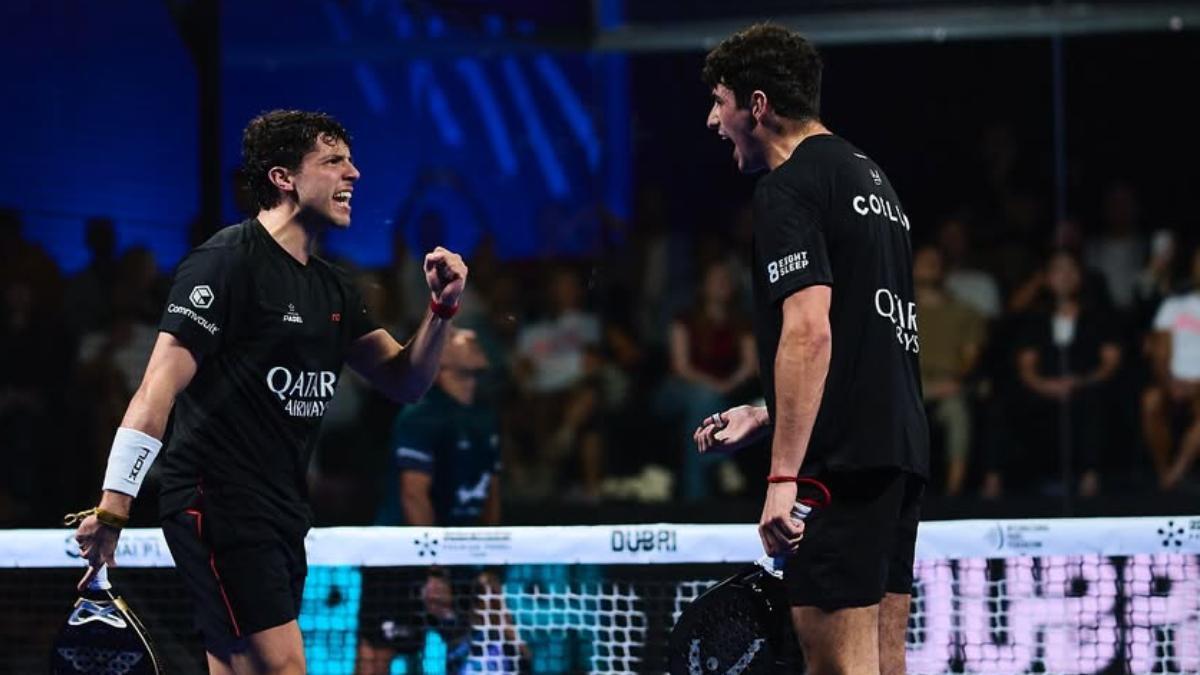 Tapia celebra con Coello un triunfo que puede valer un número uno