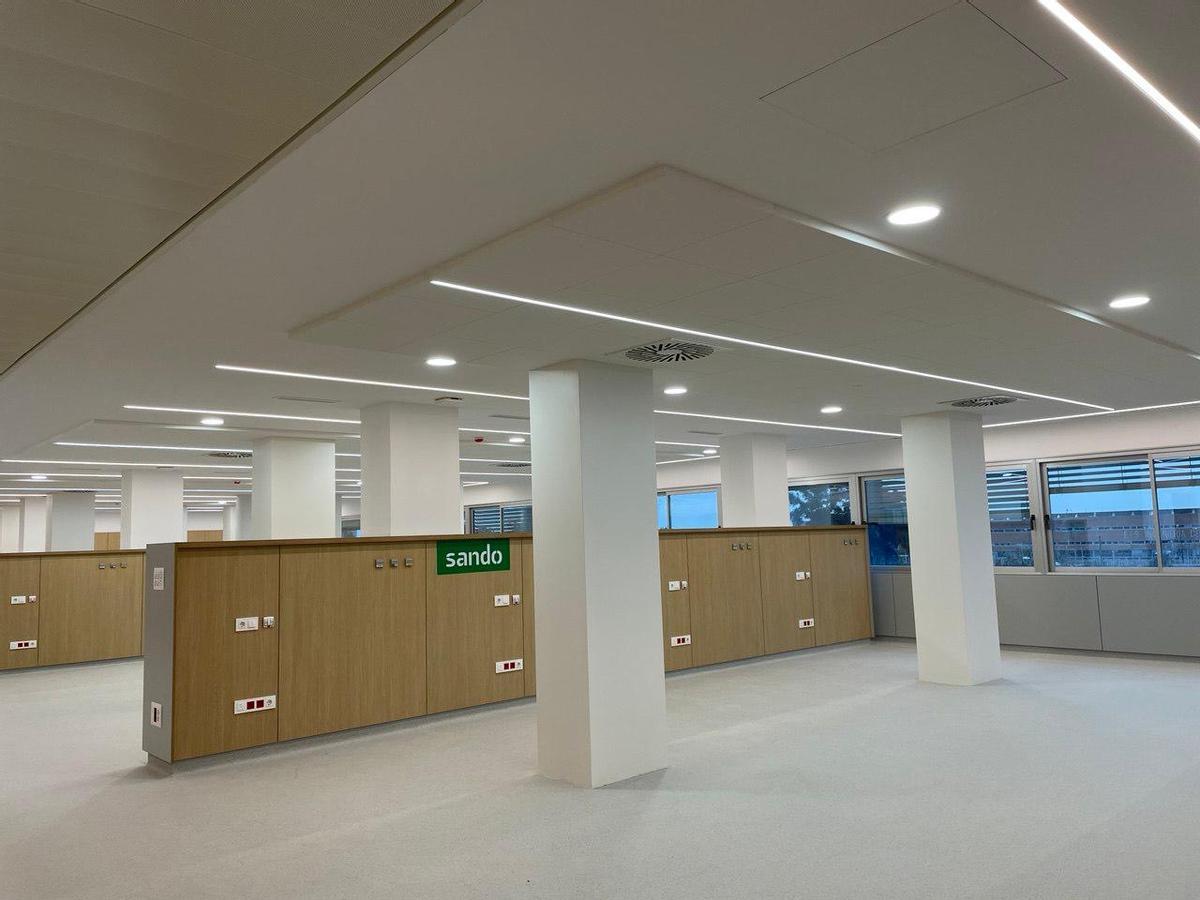 Interior del nuevo Hospital de Día Oncohematológico del Clínico