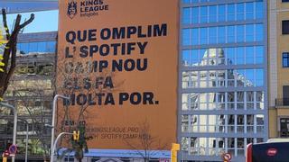 La Kings League retira la lona bilingüe