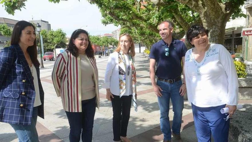 Marta Rodríguez, Rocío Louzán, Ana Pastor, Alfonso Gallego y Araceli Oubiña. // Noé Parga