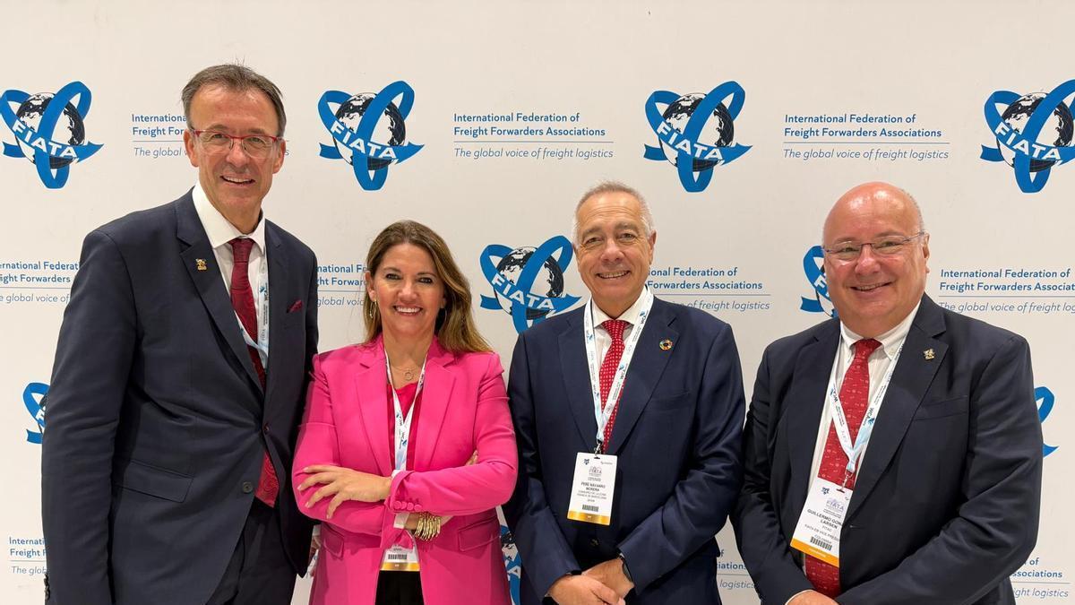 Anuncio de la designación de Barcelona como sede del Congreso Europeo de la FIATA.