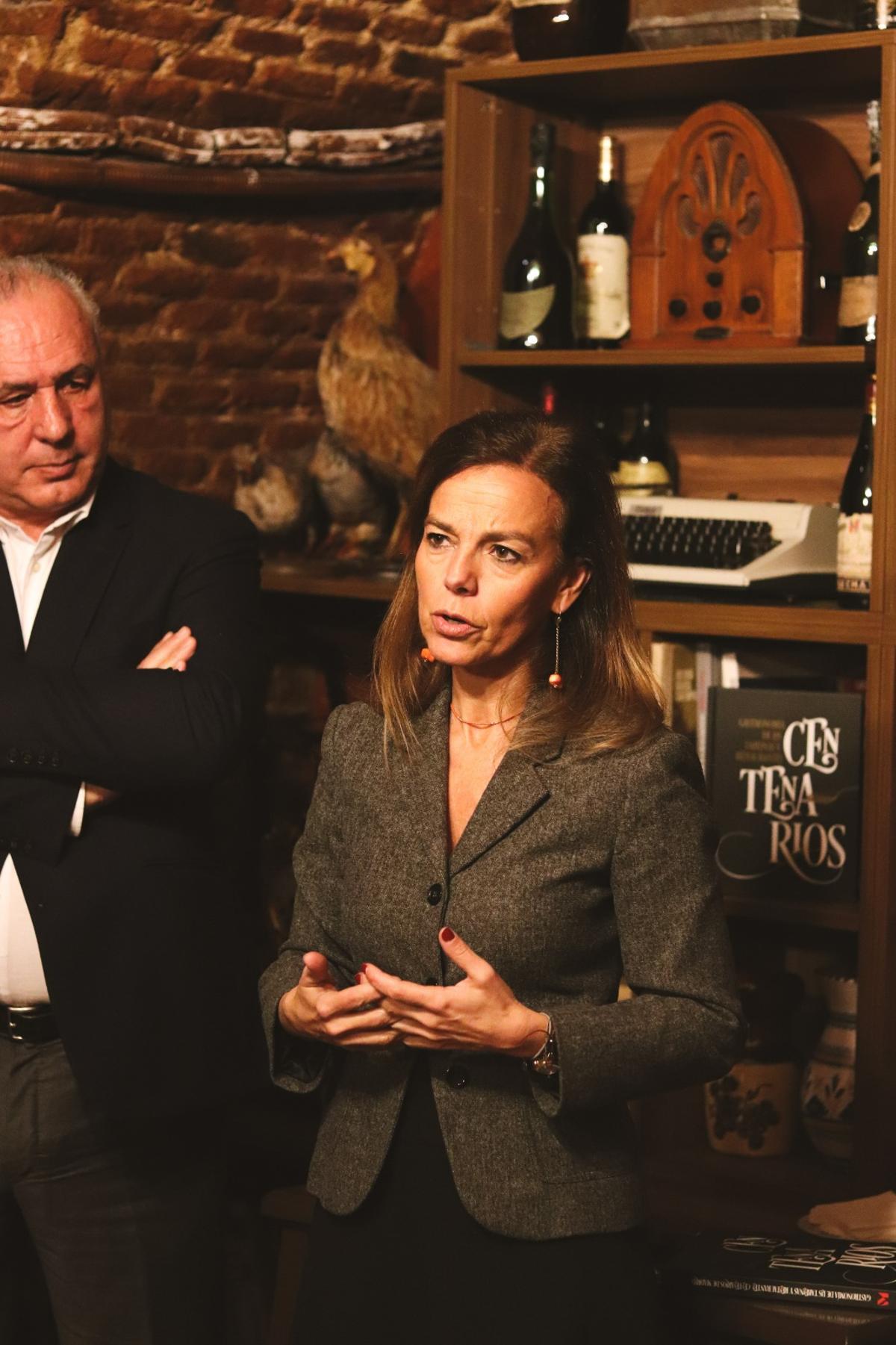 La concejala delegada de Turismo, Almudena Maíllo en la presentación del libro 'Centenarios'.