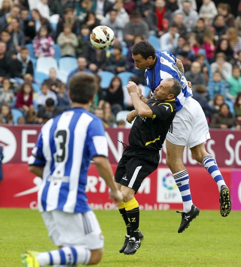 Fotogalería del partido de Aspanoa entre los veteranos del Real Zaragoza y la Real Sociedad