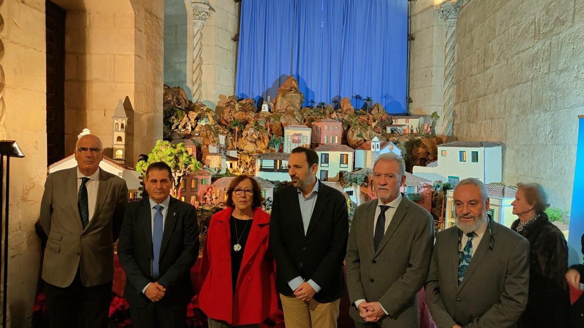 Inauguración del Belén Canario instalado en Sevilla.