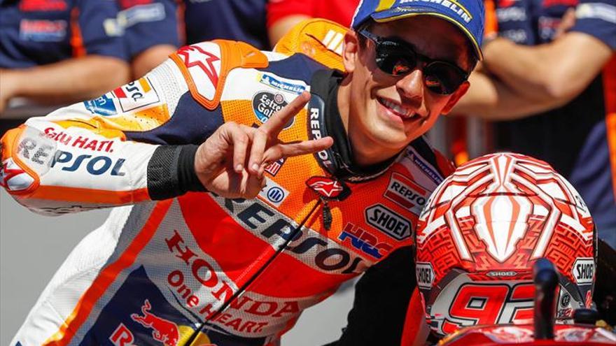 Márquez se quita un peso de encima con la pole de Assen