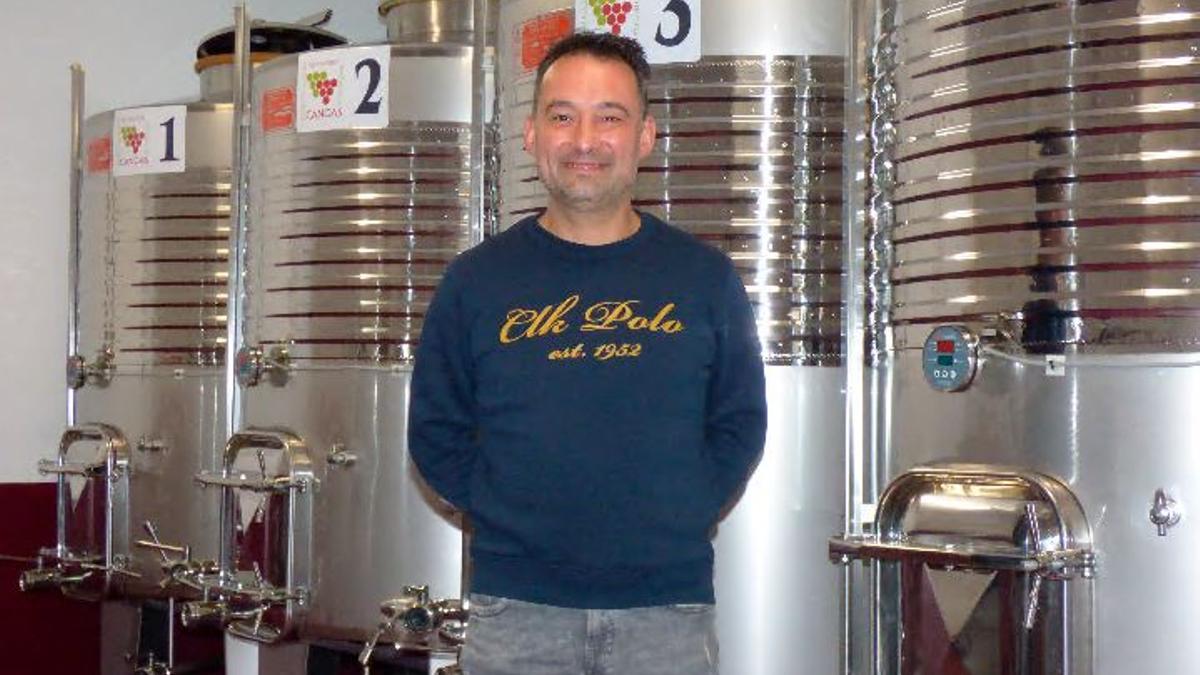 José María Martínez, en su bodega, en una foto de archivo.