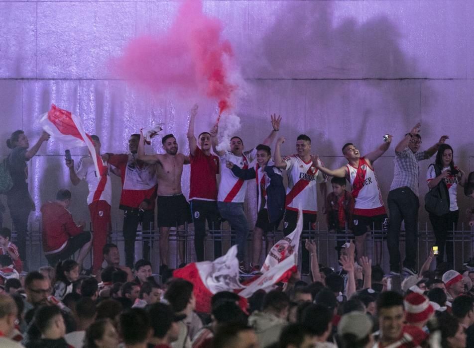 La afición de River celebra su victoria