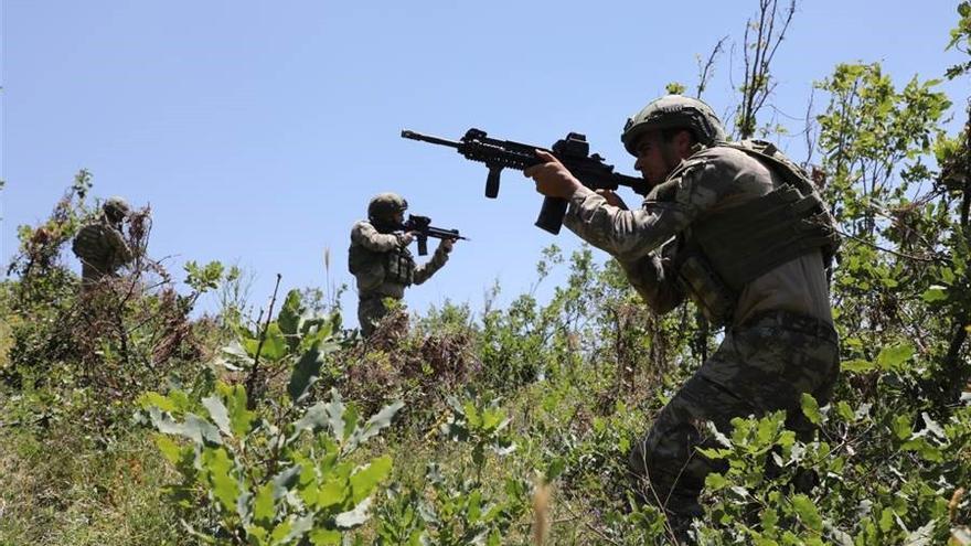 Soldados turcos en el norte de Irak.