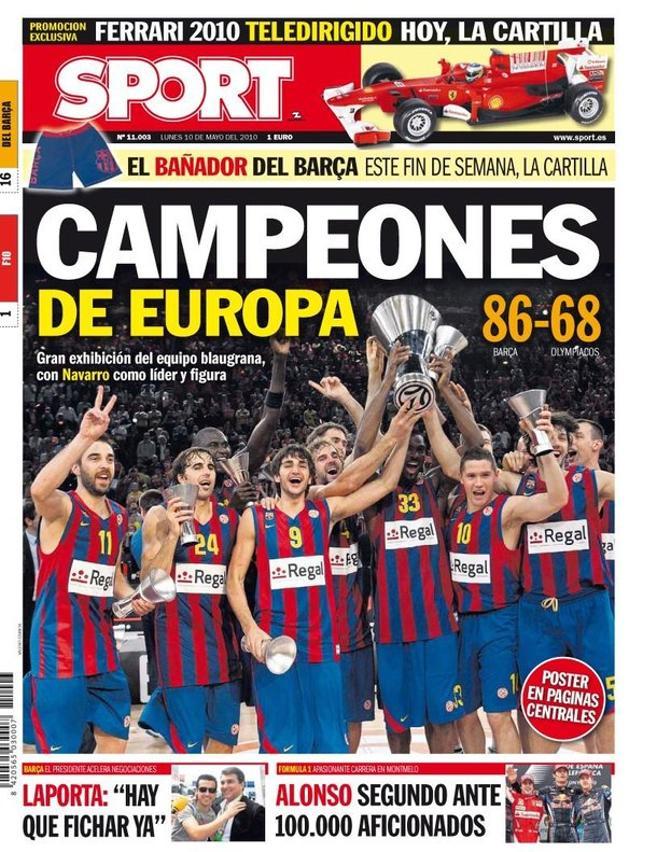 2010 - El Barça de baloncesto conquista la Euroliga