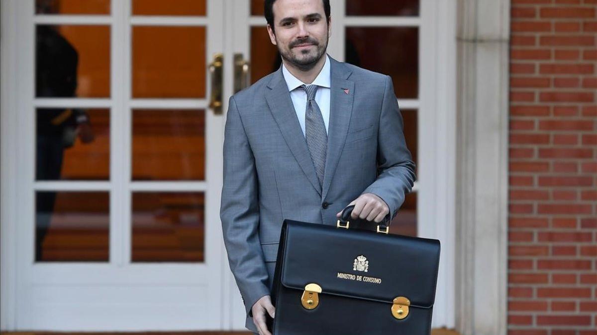 Alberto Garzón llega a la Moncloa