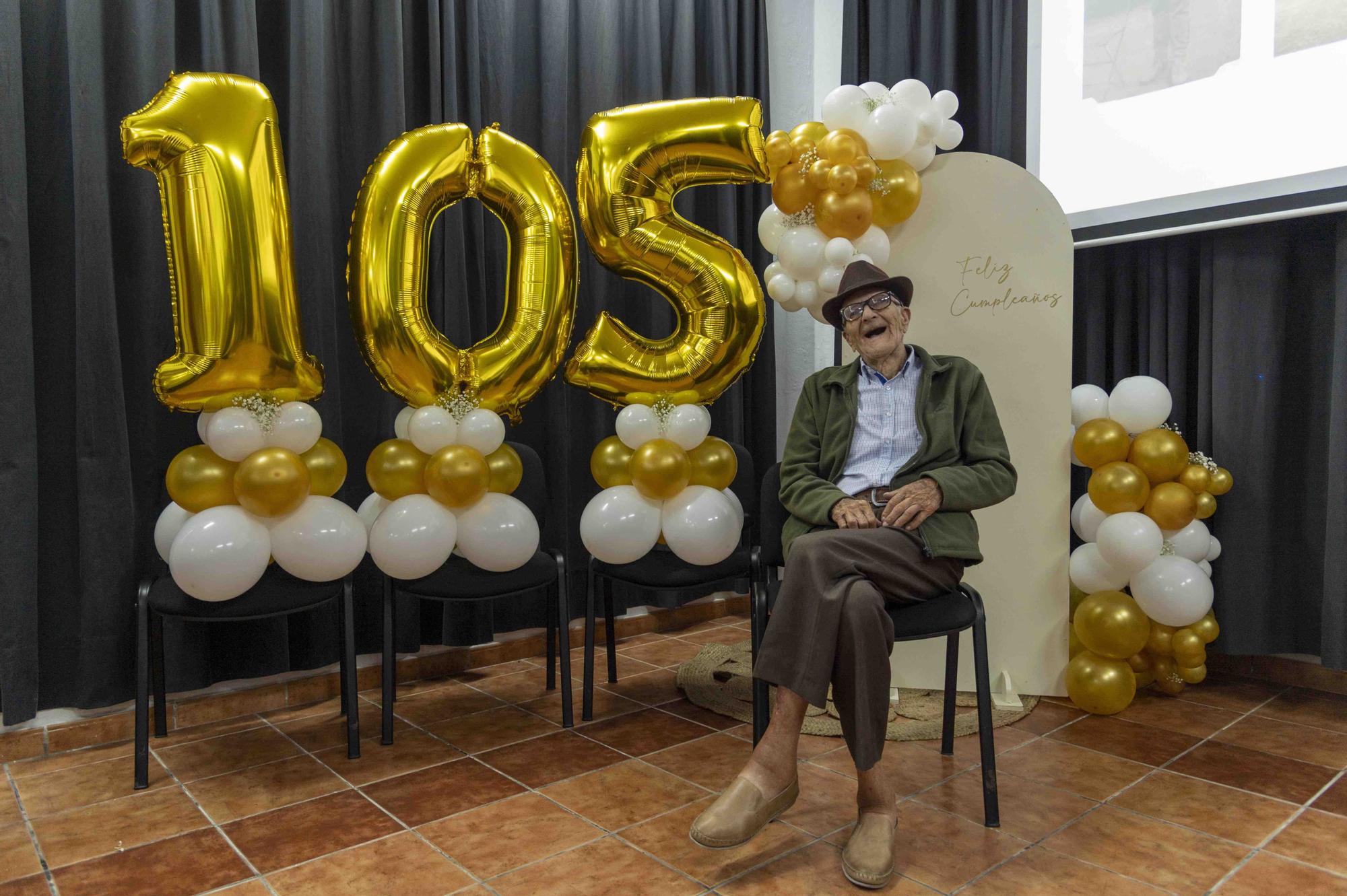 Mogán celebra el 105 cumpleaños de Antonio González Suárez