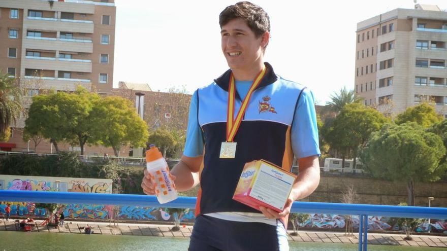Gómez Cotilla, campeón de España de remo de larga distancia