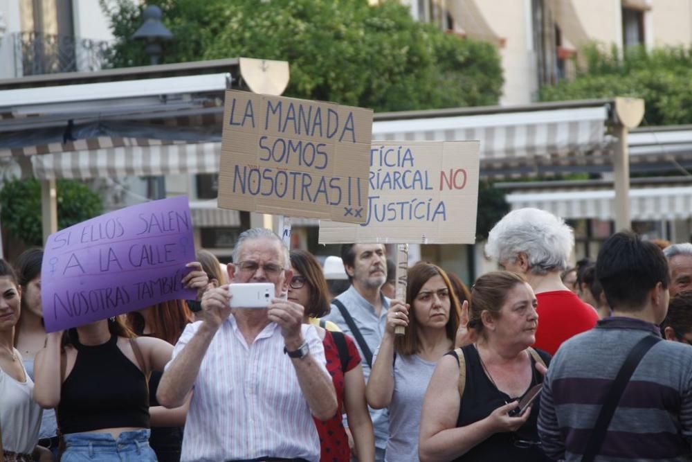 Protesta en Murcia contra la excarcelación de La Manada