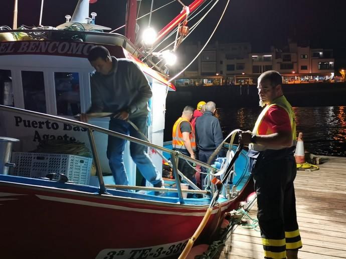 Búsqueda de un hombre en la playa de Guayedra