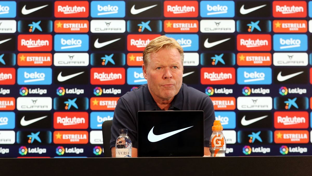 Ronald Koeman, en rueda de prensa