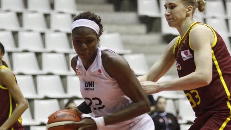 Coulibaly en un partit amb l&#039;Uni Girona la temporada passada.