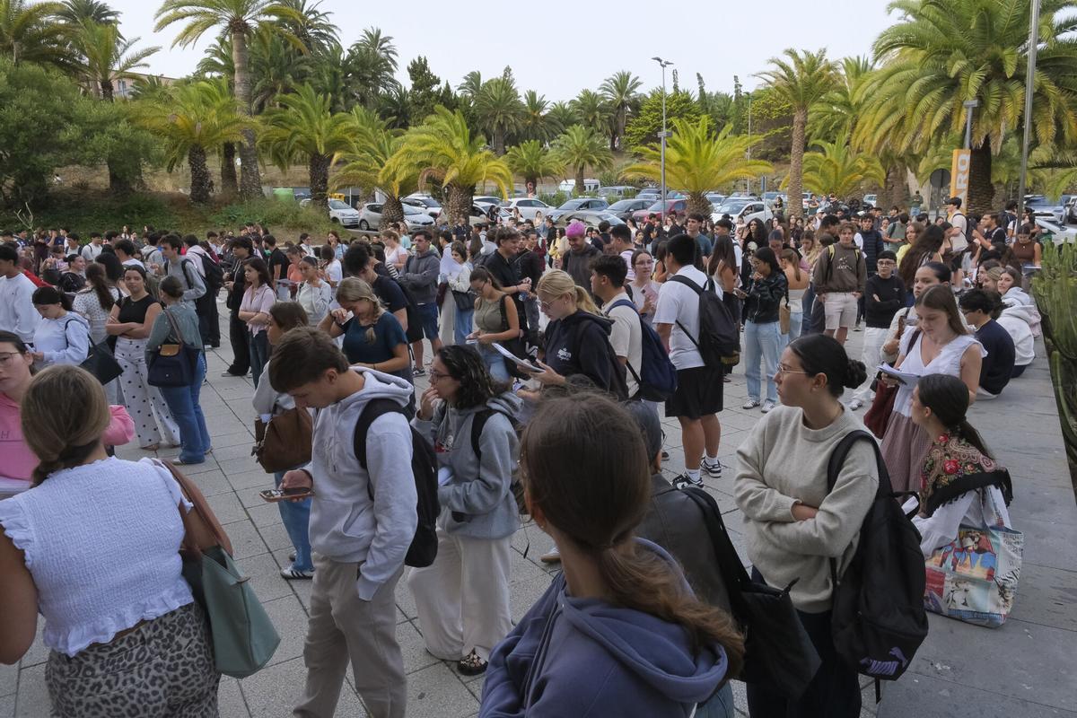 Primer día de la convocatoria de la PAU extraordinaria