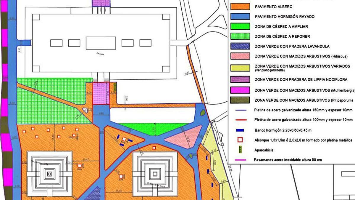 Plano con los diferentes trabajos que se van a realizar próximamente en el campus de la UMH. | INFORMACIÓN